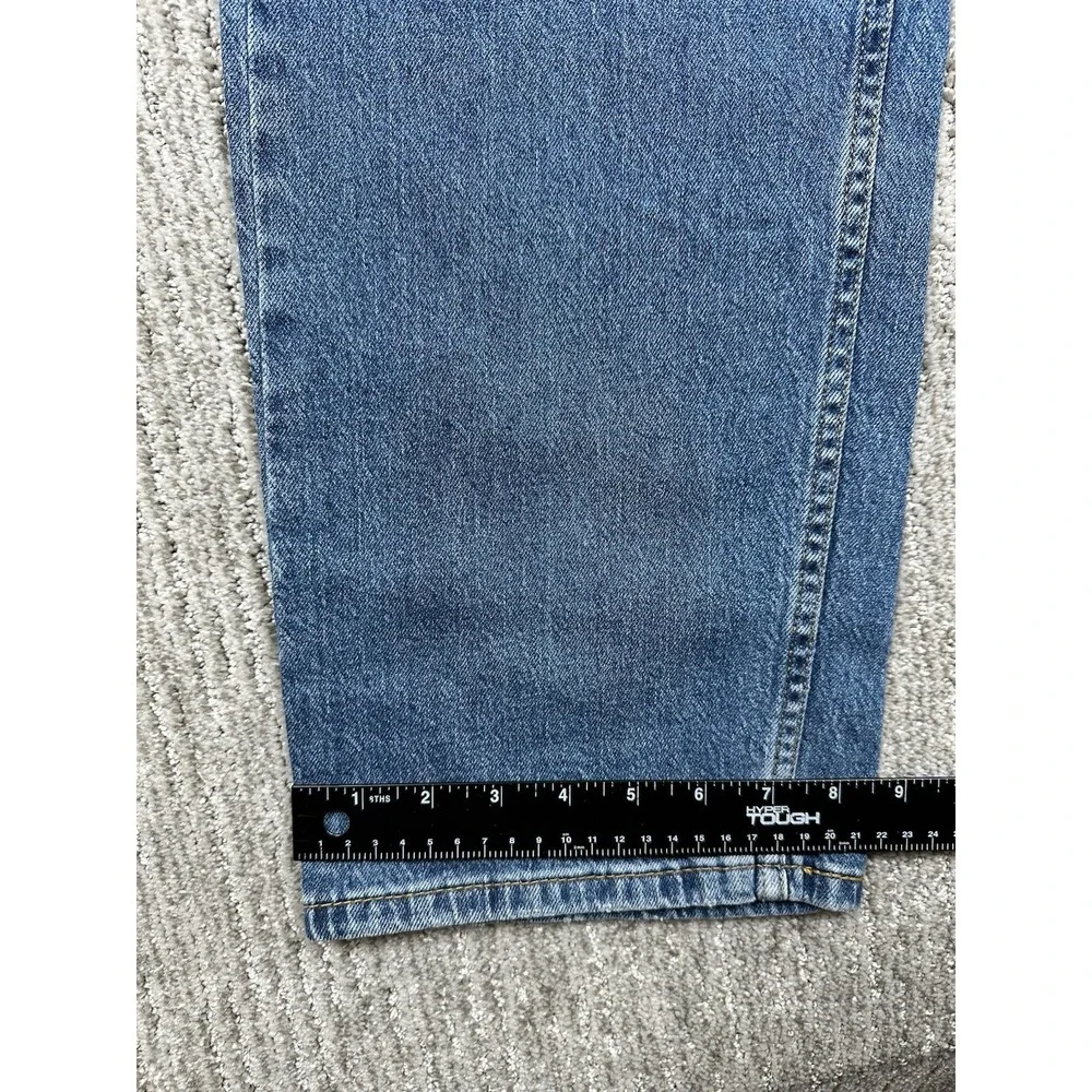 Levis 505 Jeans Mens 38x32 Regular Straight Stretch Blue Medium Wash Denim